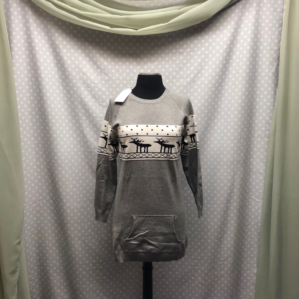 Reindeer Sweater Dress